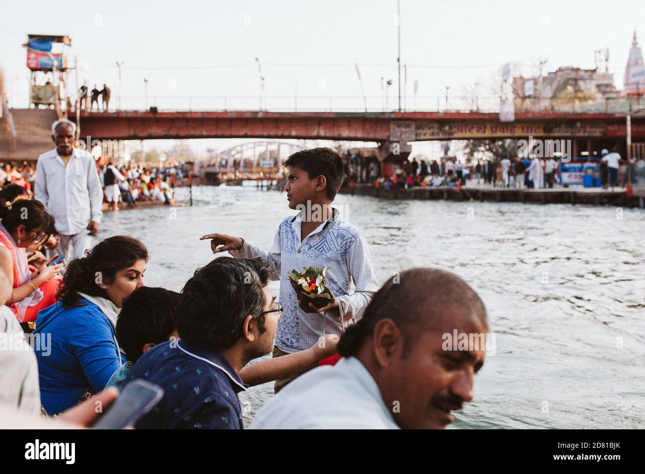 Aarti Ceremony, Haridwar Stock Photo Alamy