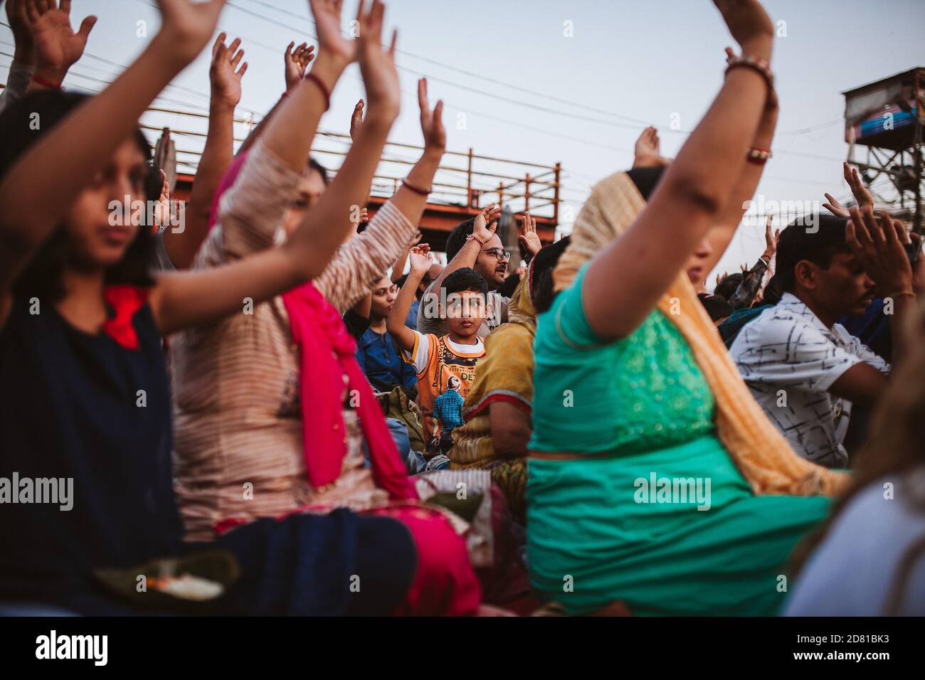 Aarti ceremony in haridwar Stock Photo Alamy