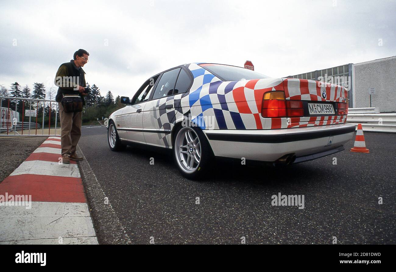 BMW fast taxi ride around the Nordscheife at the Nurburgring 1997 Stock  Photo - Alamy