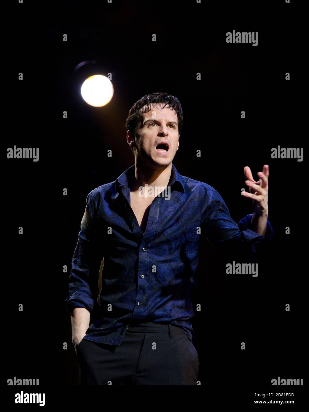 Andrew Scott (Julian) in EMPEROR AND GALILEAN by Ibsen at the Olivier Theatre, National Theatre (NT), London SE1  15/06/2011  in a new version by Ben Power  design: Paul Brown  lighting: Mark Henderson  director: Jonathan Kent Stock Photo
