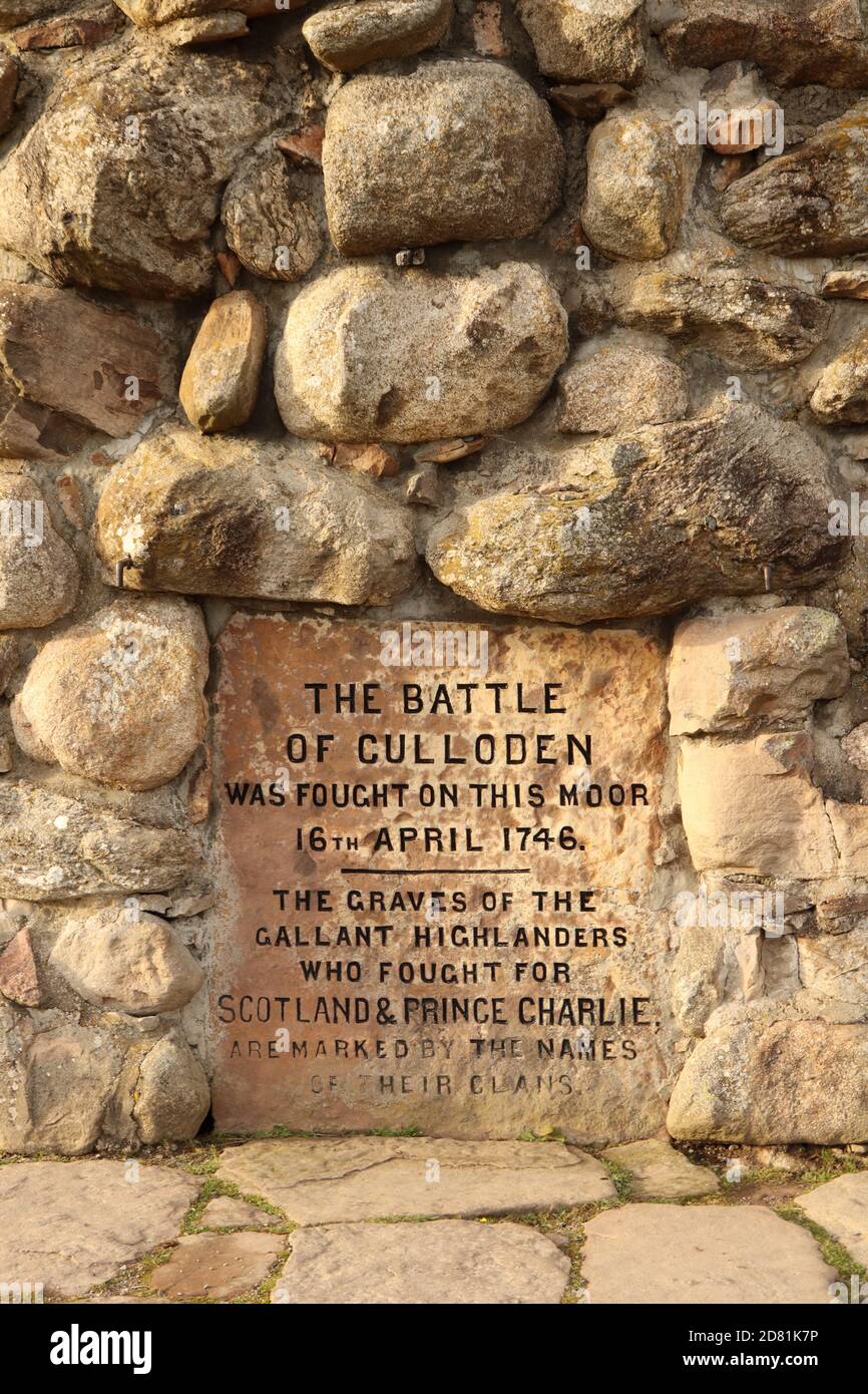 Battle culloden clan memorial stone hires stock photography and images Alamy