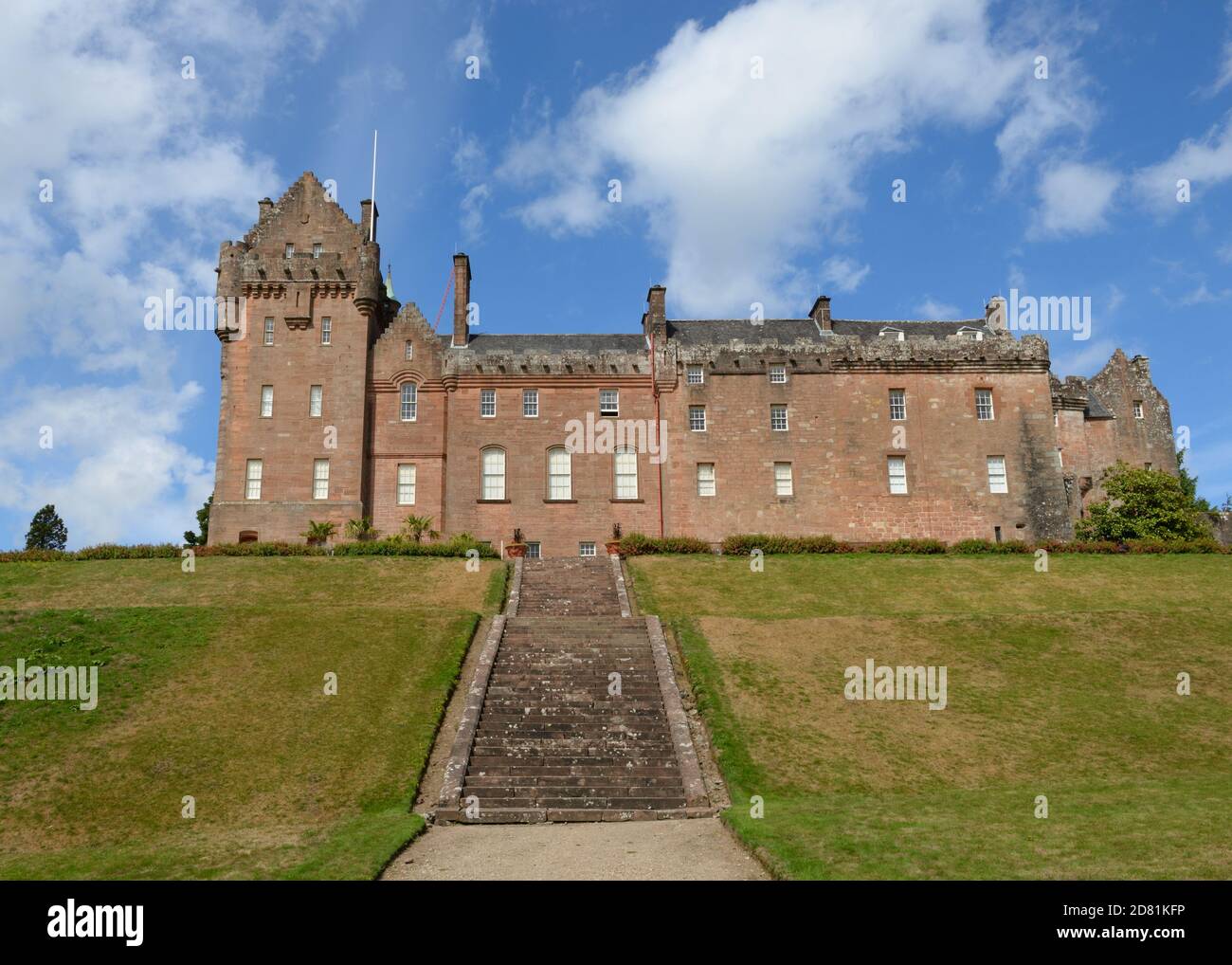 Brodick Castle, 19th-century baronial castle, gardens and Country Park on the Isle of Arran, Scotland, UK, Europe. Stock Photo
