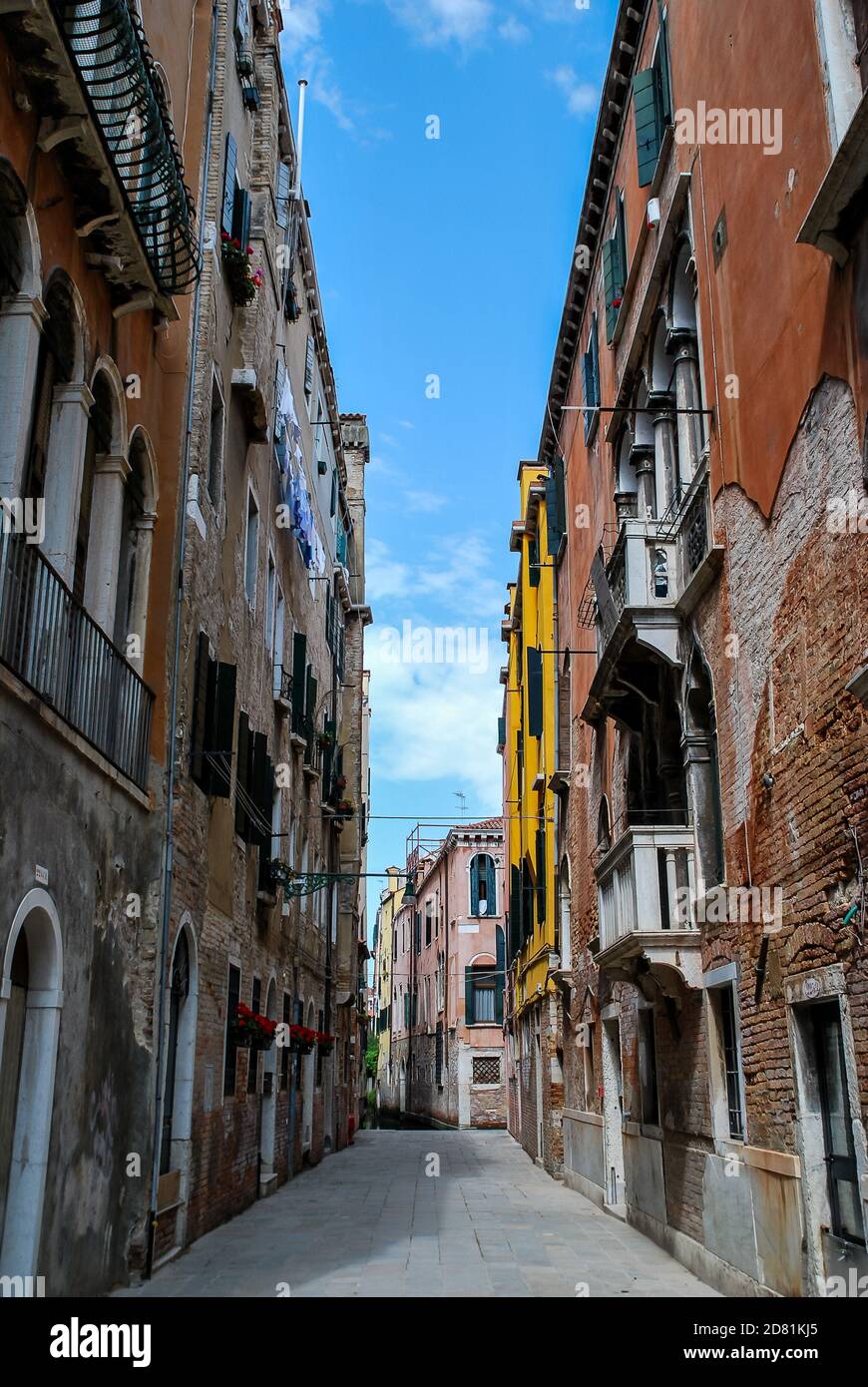 street in venice italy, digital photo picture as a background Stock Photo