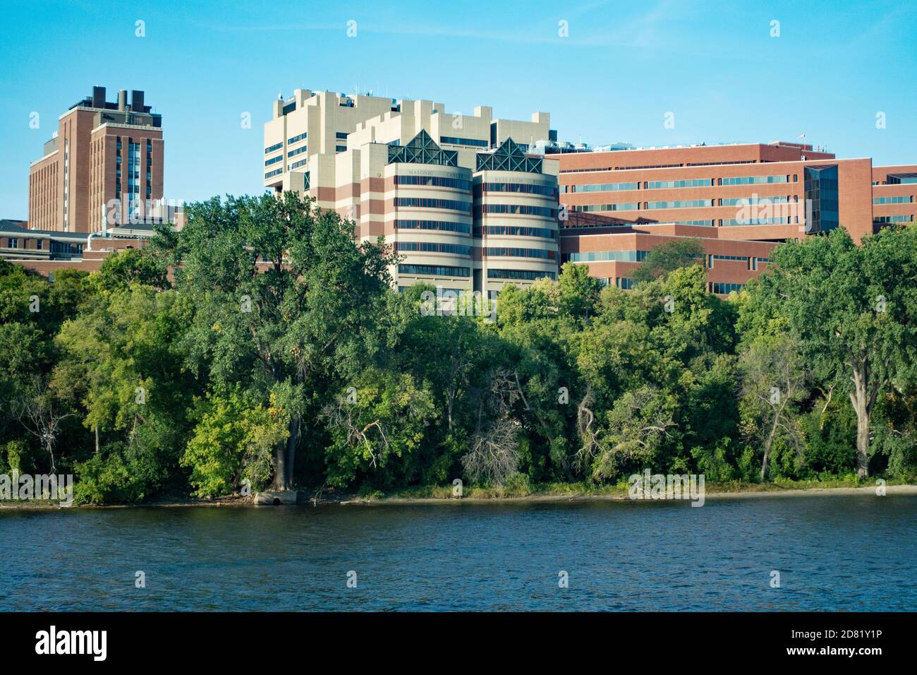Mississippi River and the University of Minnesota campus with the