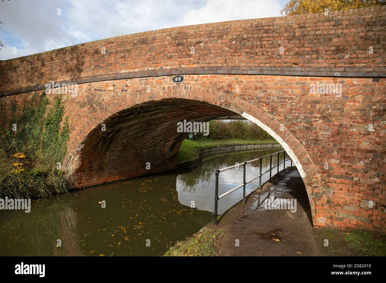 Bridge 60 across the Grand Union Canal, at Foxton Leicestershire England. Stock Photo