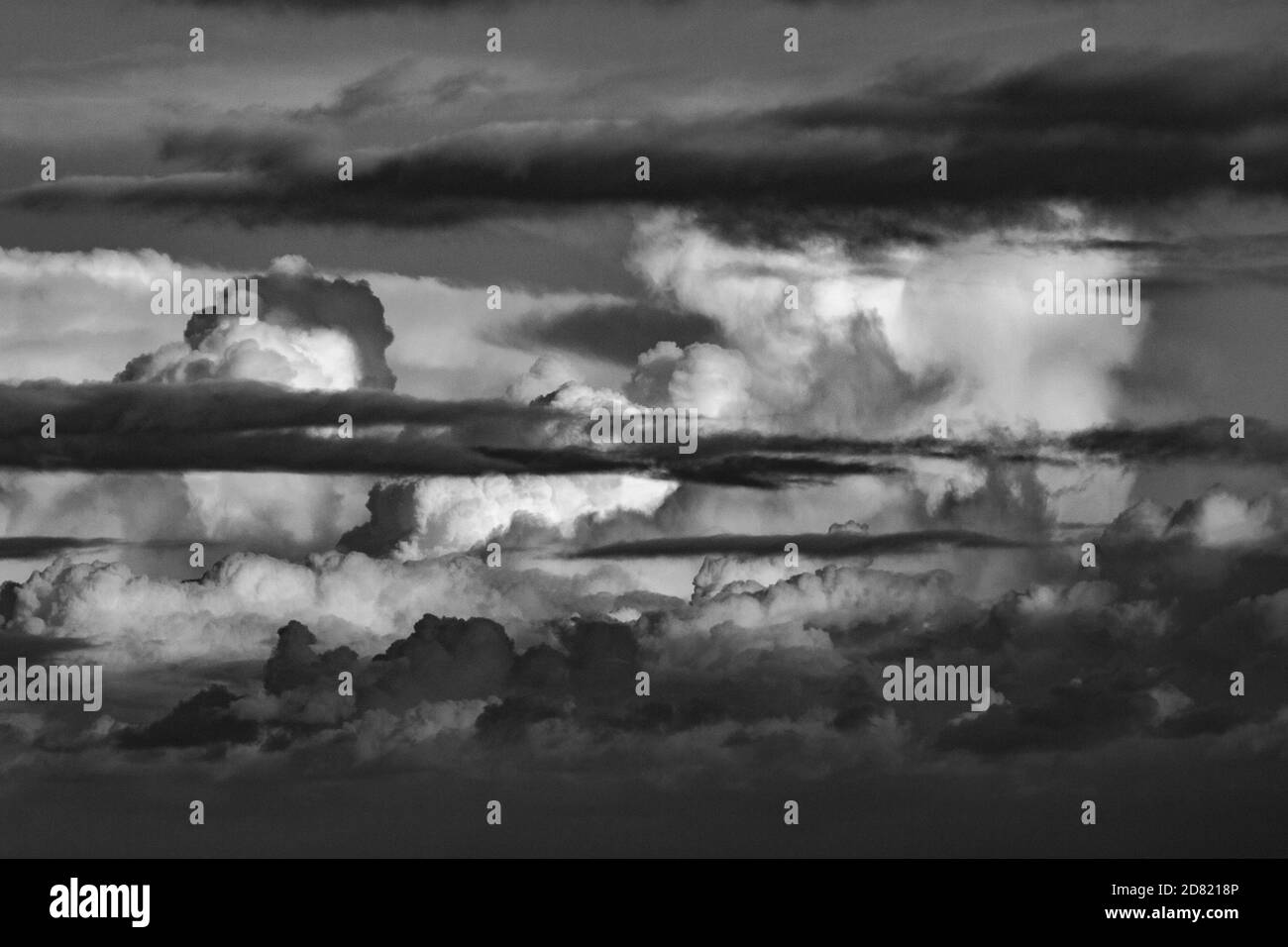 storm clouds Felixstowe Stock Photo