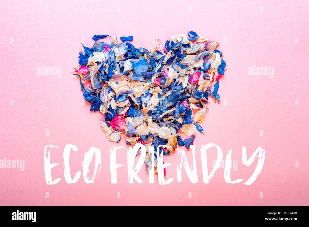 Biodegradable confetti from real dried flowers Stock Photo Alamy