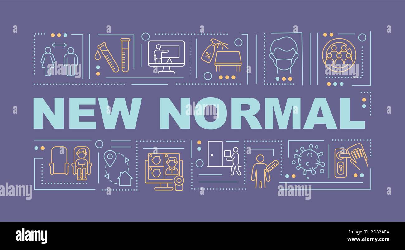 New normal word concepts banner Stock Vector Image & Art - Alamy