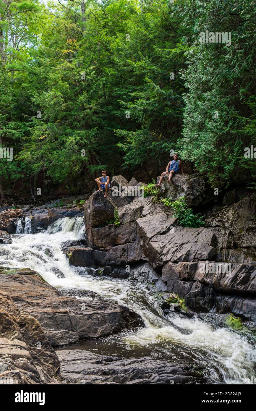 The Gut Conservation area Apsley Ontario Canada and waterfalls