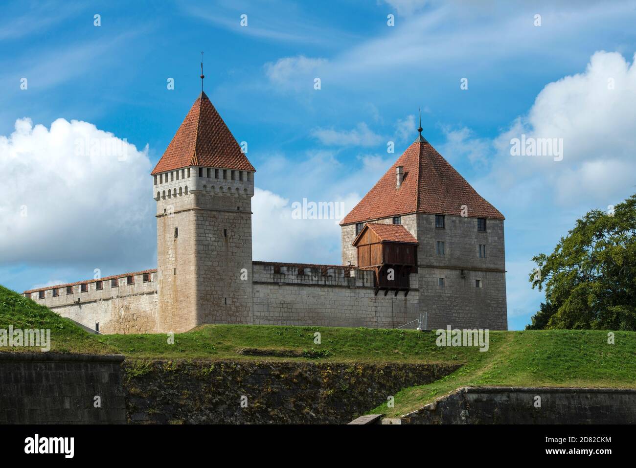 ESTONIA, SAAREMAA,  Castle of Kuressaare, the only gothic fortress in the Baltics, was a stronghold of the Teutonic Knights in the 14.centu Stock Photo