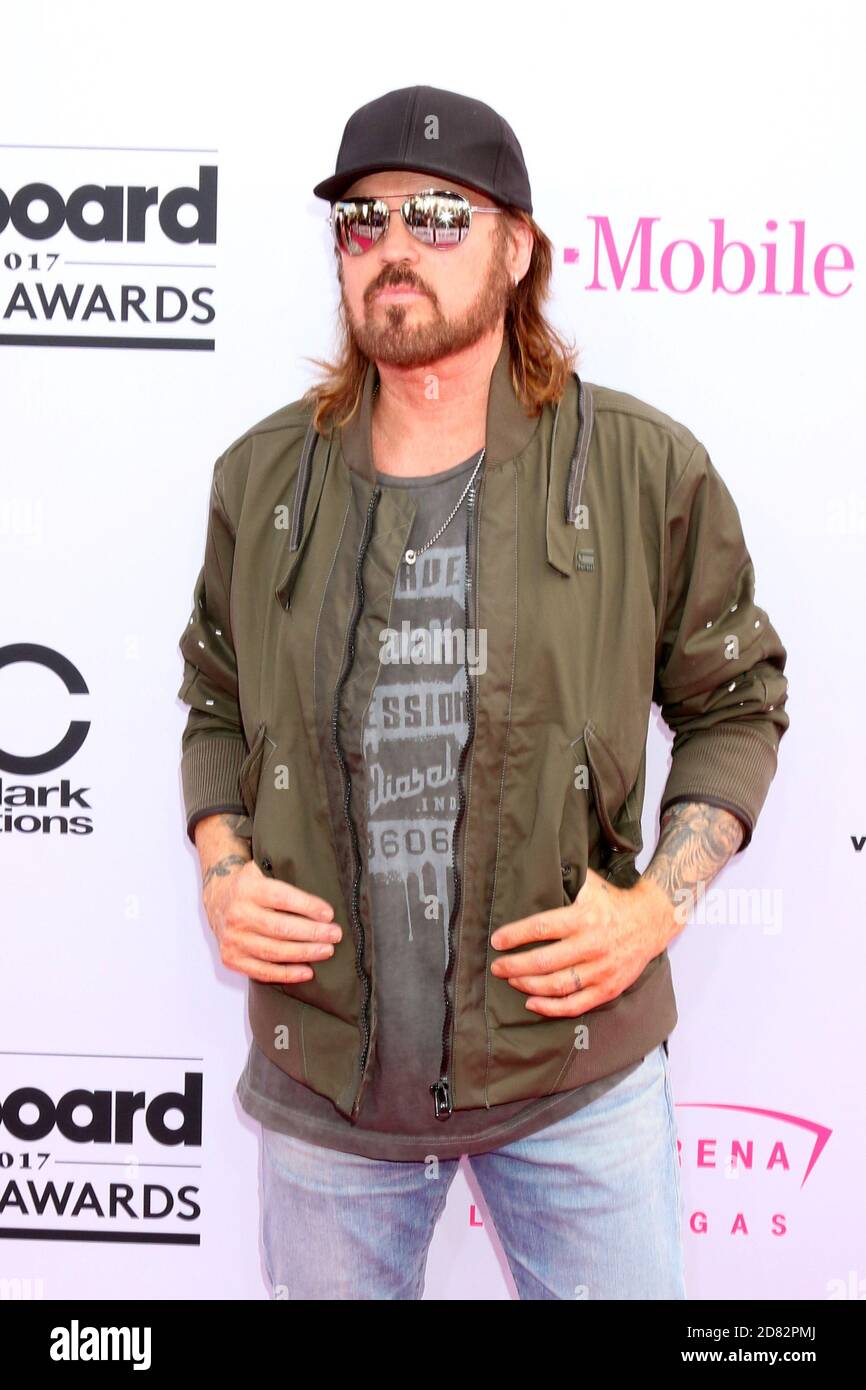 LAS VEGAS - MAY 21:  Billy Ray Cyrus at the 2017 Billboard Music Awards - Arrivals at the T-Mobile Arena on May 21, 2017 in Las Vegas, NV Stock Photo