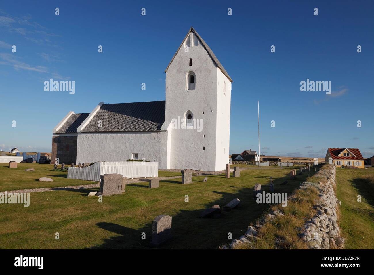 Ferring church; Denmark; Ferring Kirke; Danmark Lemvig Region Midtjylland Stock Photo