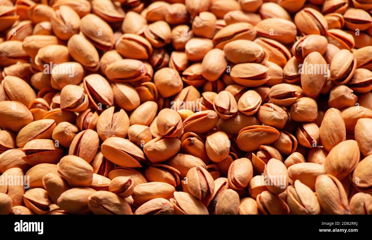 Pistachios nuts. Healthy snack and food. Nuts. Pistachios Stock Photo