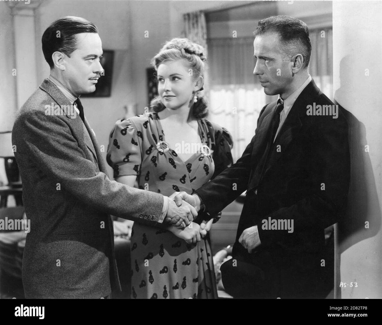 JOHN ELDREDGE JOAN LESLIE and HUMPHREY BOGART in HIGH SIERRA 1941 director RAOUL WALSH screenplay JOHN HUSTON and W.R.BURNETT novel W.R.BURNETT Warner Bros. Stock Photo