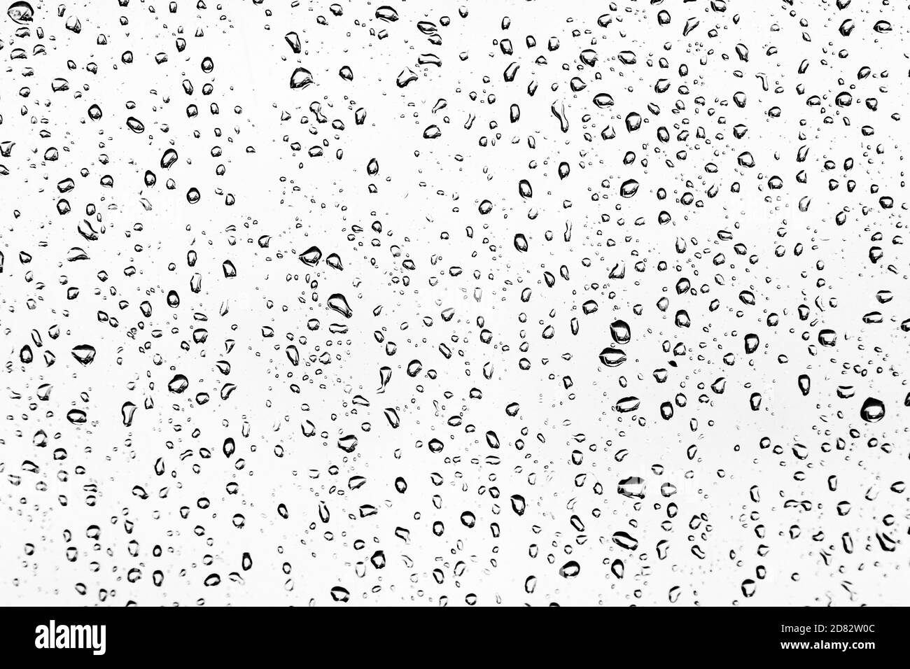 Abstract Photo of Raindrops on Window Stock Photo