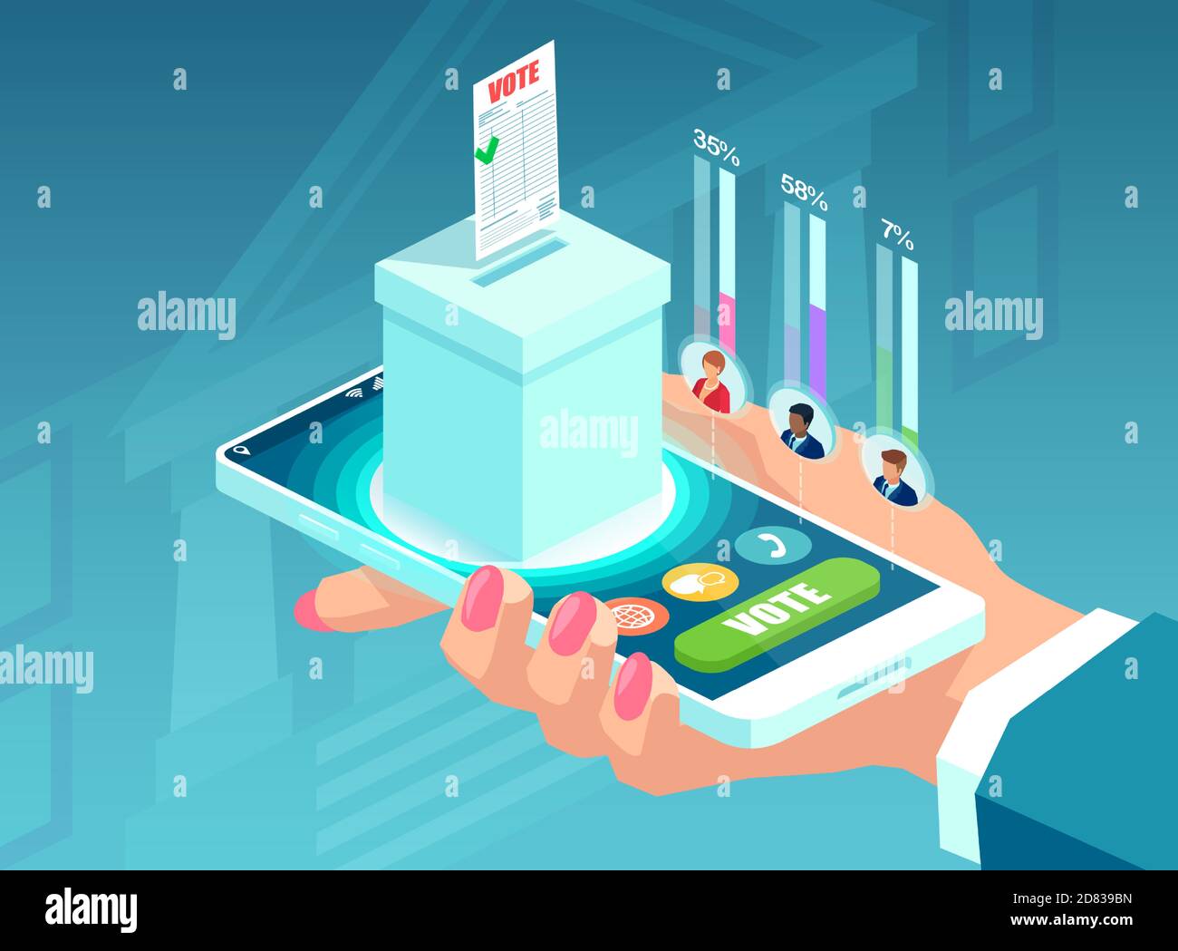 Voting ballot Stock Vector Images Alamy