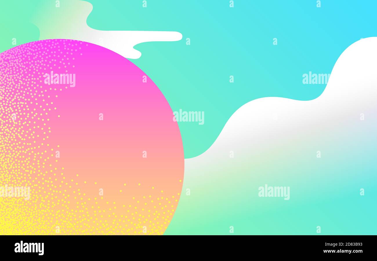 Sun in the sky Vector illustration in flat design Stock Vector