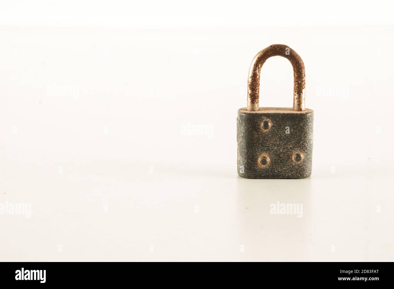 lock padlock on white background Stock Photo - Alamy