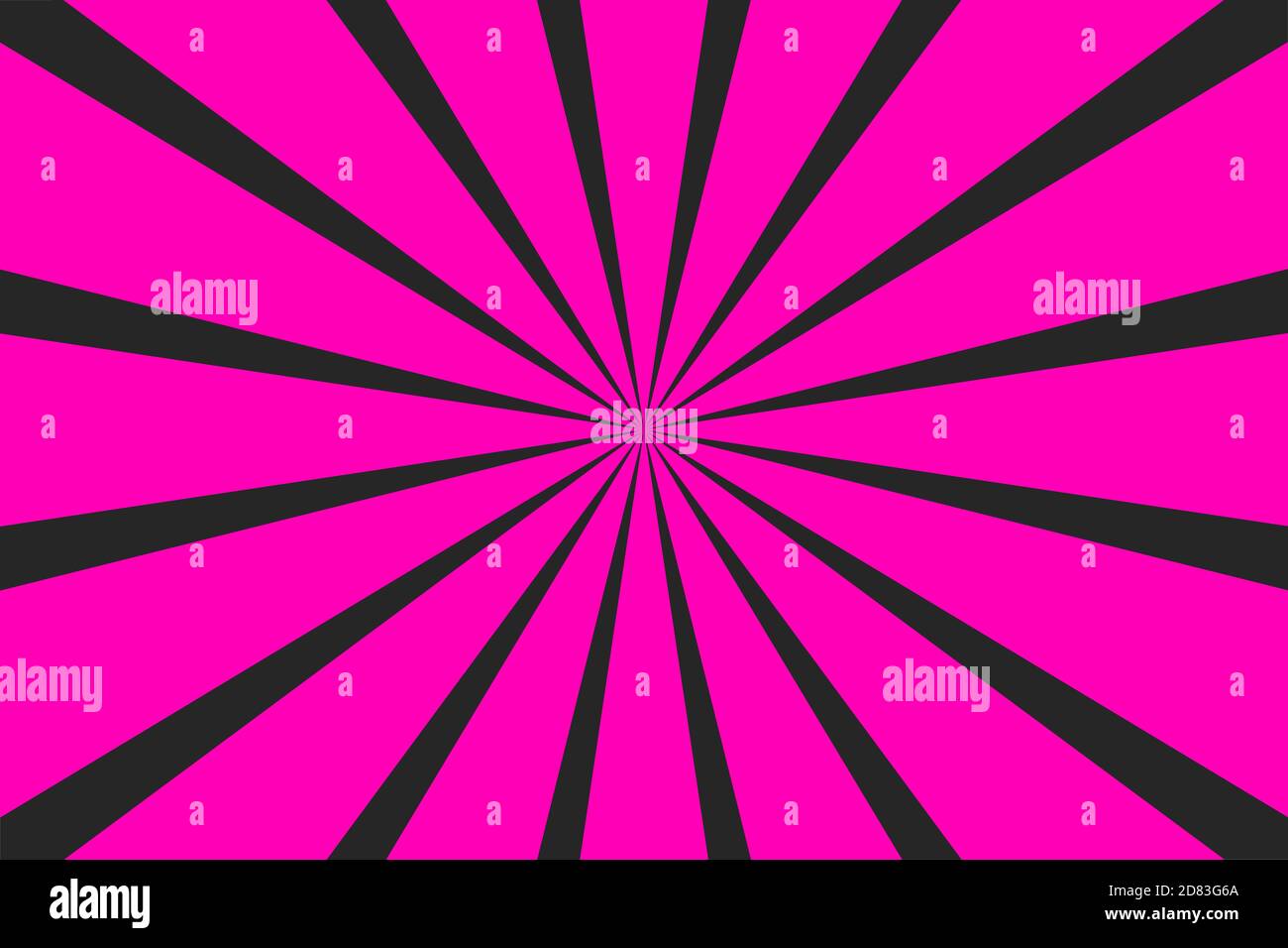 Pop art banner with rays. Explosion poster. Comic pattern with sunburst Stock Vector