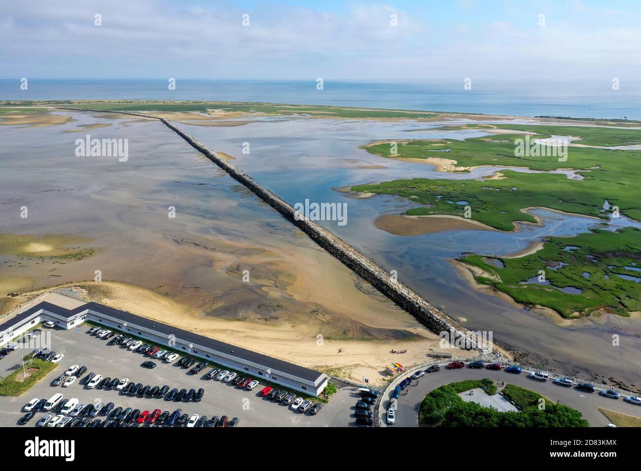 Provincetown Causeway also known as the Breakwater Walk, is an uneven