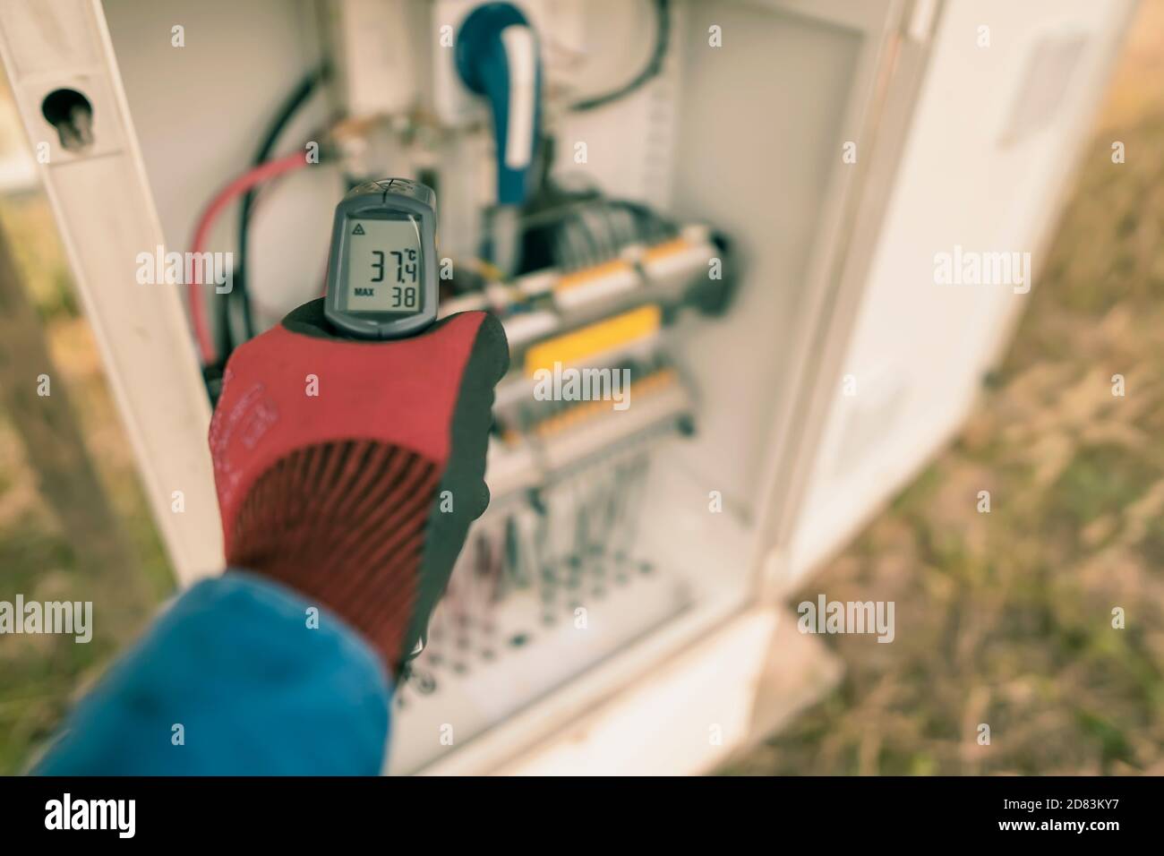 Thermometer Using A Wire Engineering used an Infrared thermometer to measure the temperature of ...