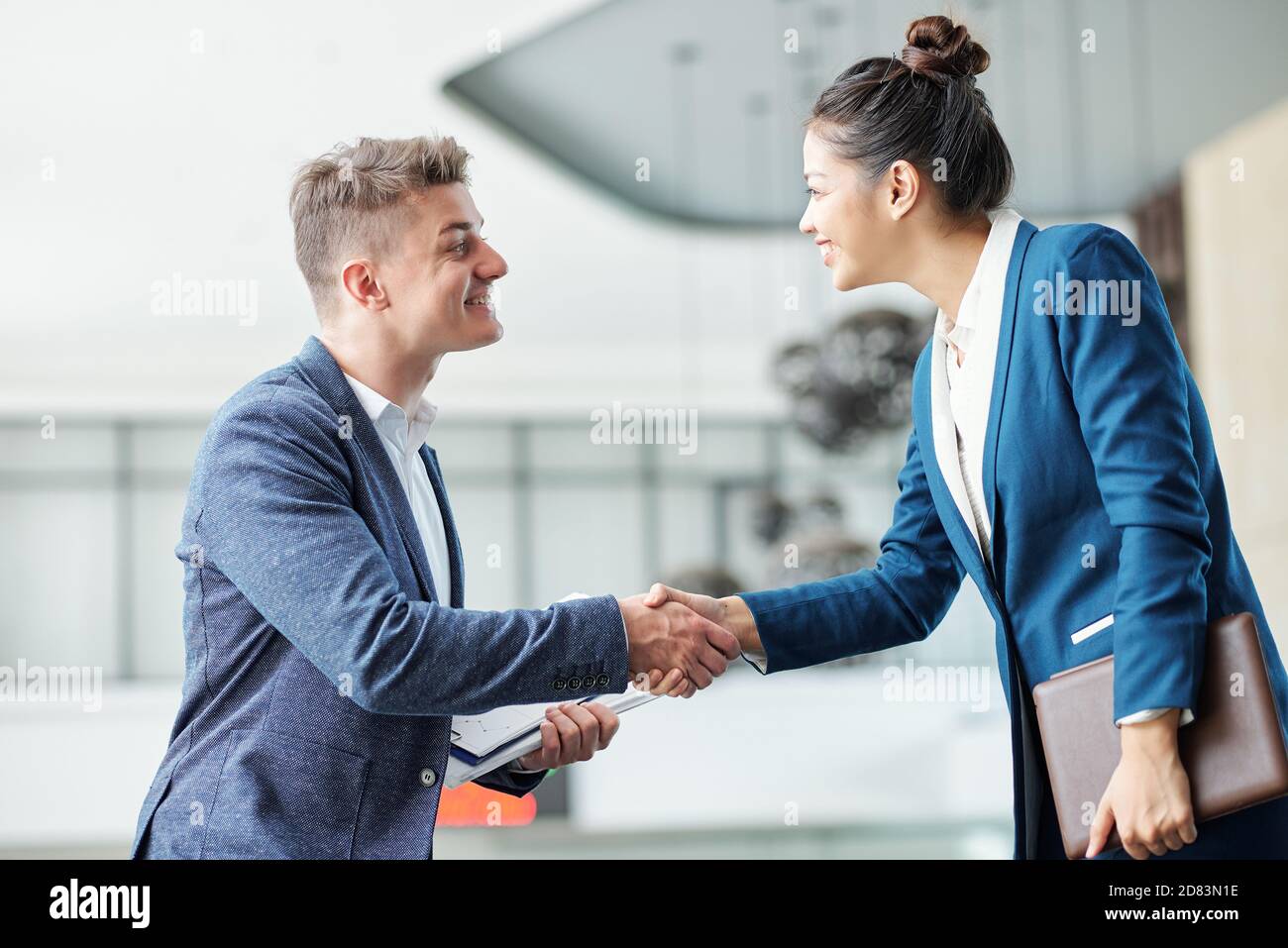 Business people shaking hands Stock Photo
