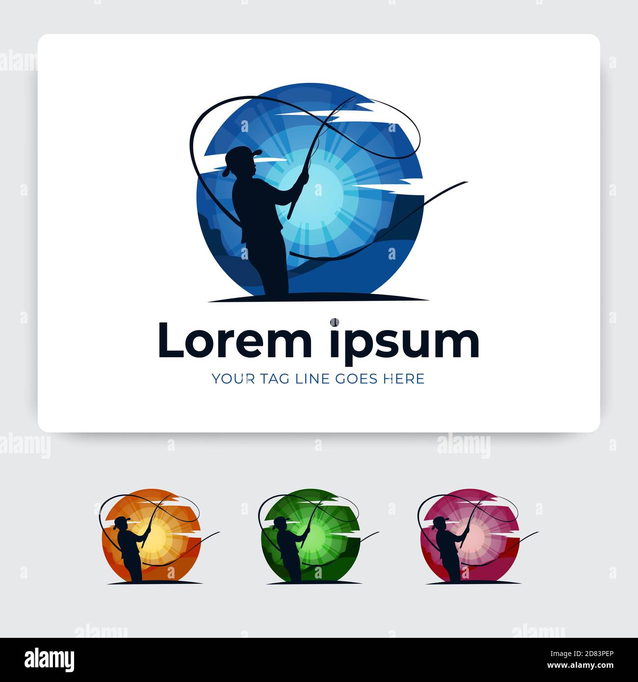 Download Fishing Logo Design Template Illustration Colorful Sport Fishing Logo Stock Vector Image Art Alamy