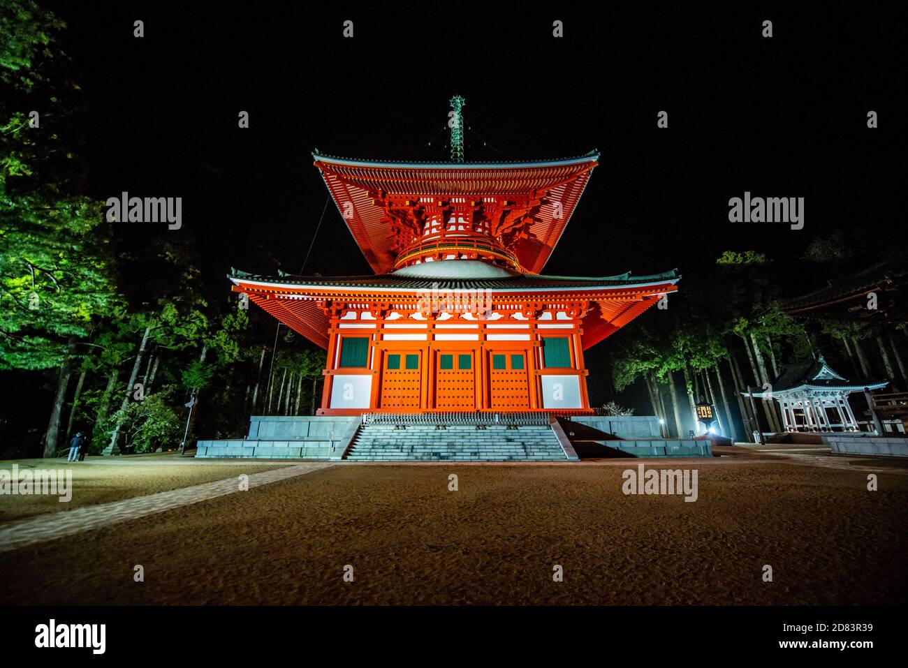 Konpon Daitō – The Great Pagoda of Kōyasan, Japan Stock Photo