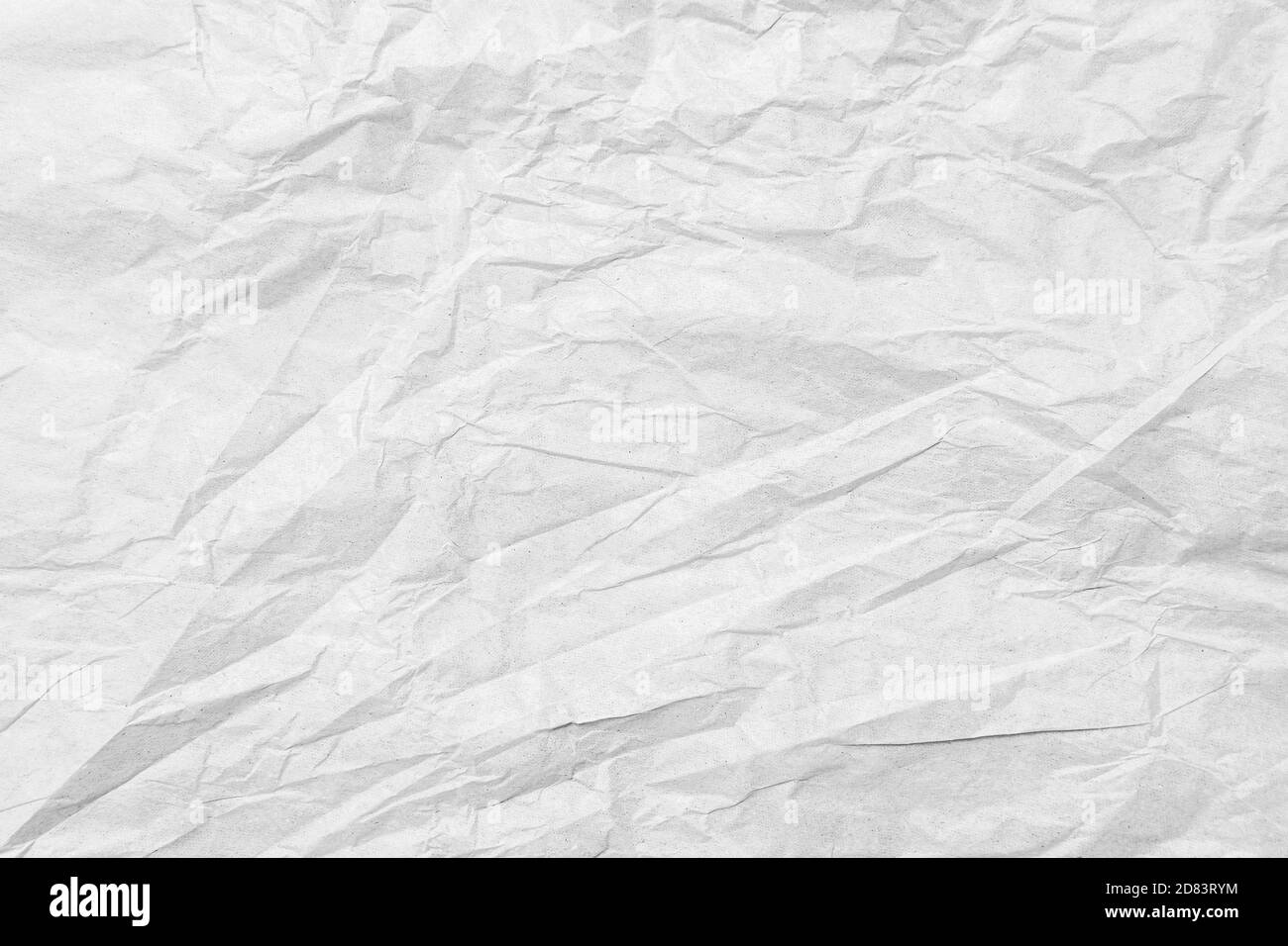 White Crumpled Paper Texture Background And Free Space Stock Photo Alamy