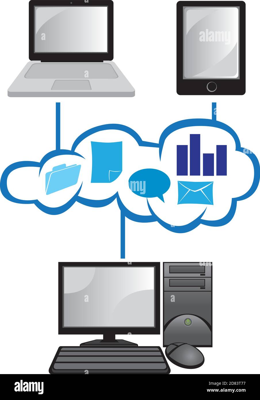 Vector illustration of Cloud computing concept Stock Vector Image & Art ...