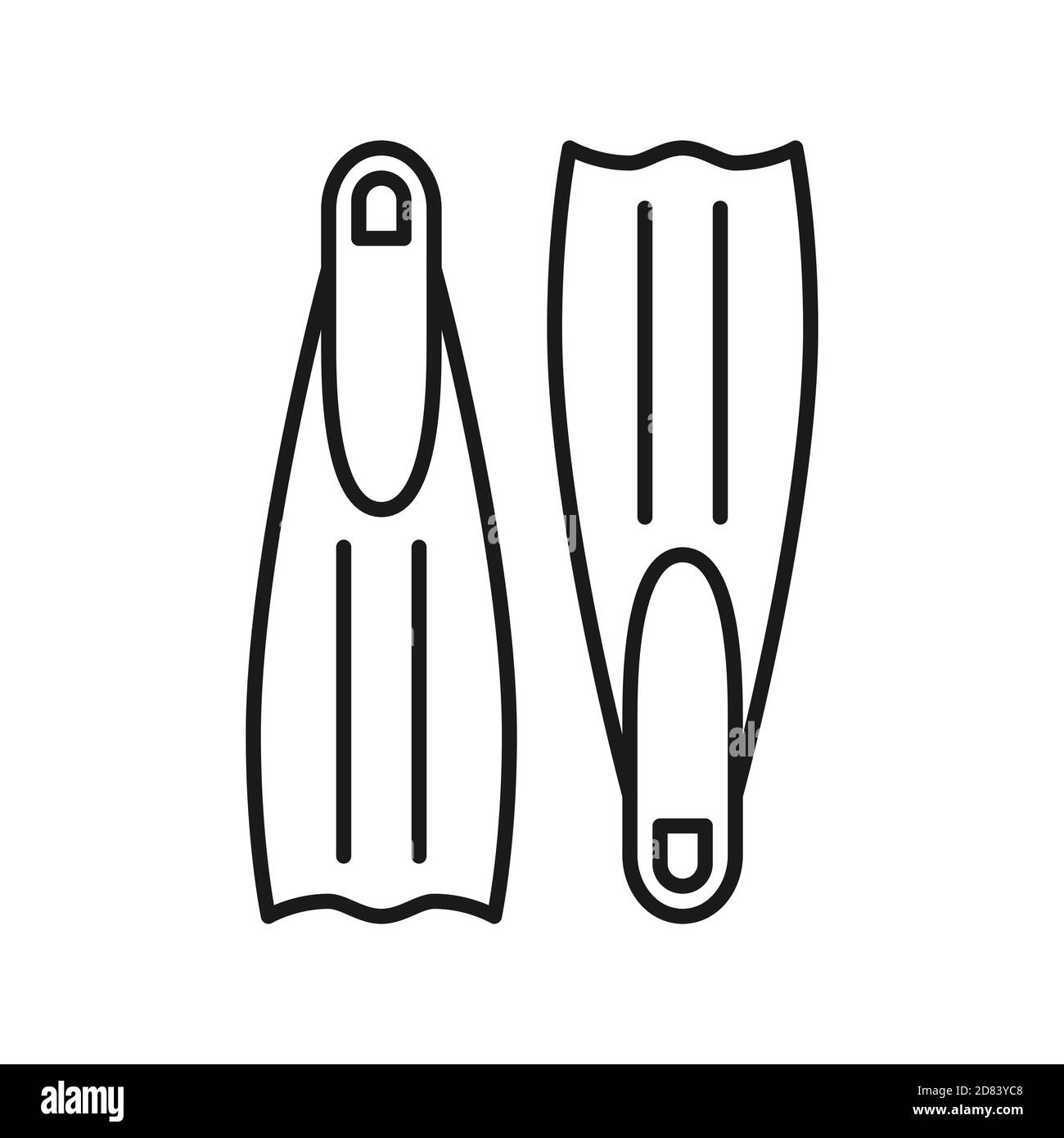 Diving flippers icon. Swimming flippers Stock Vector Image & Art Alamy