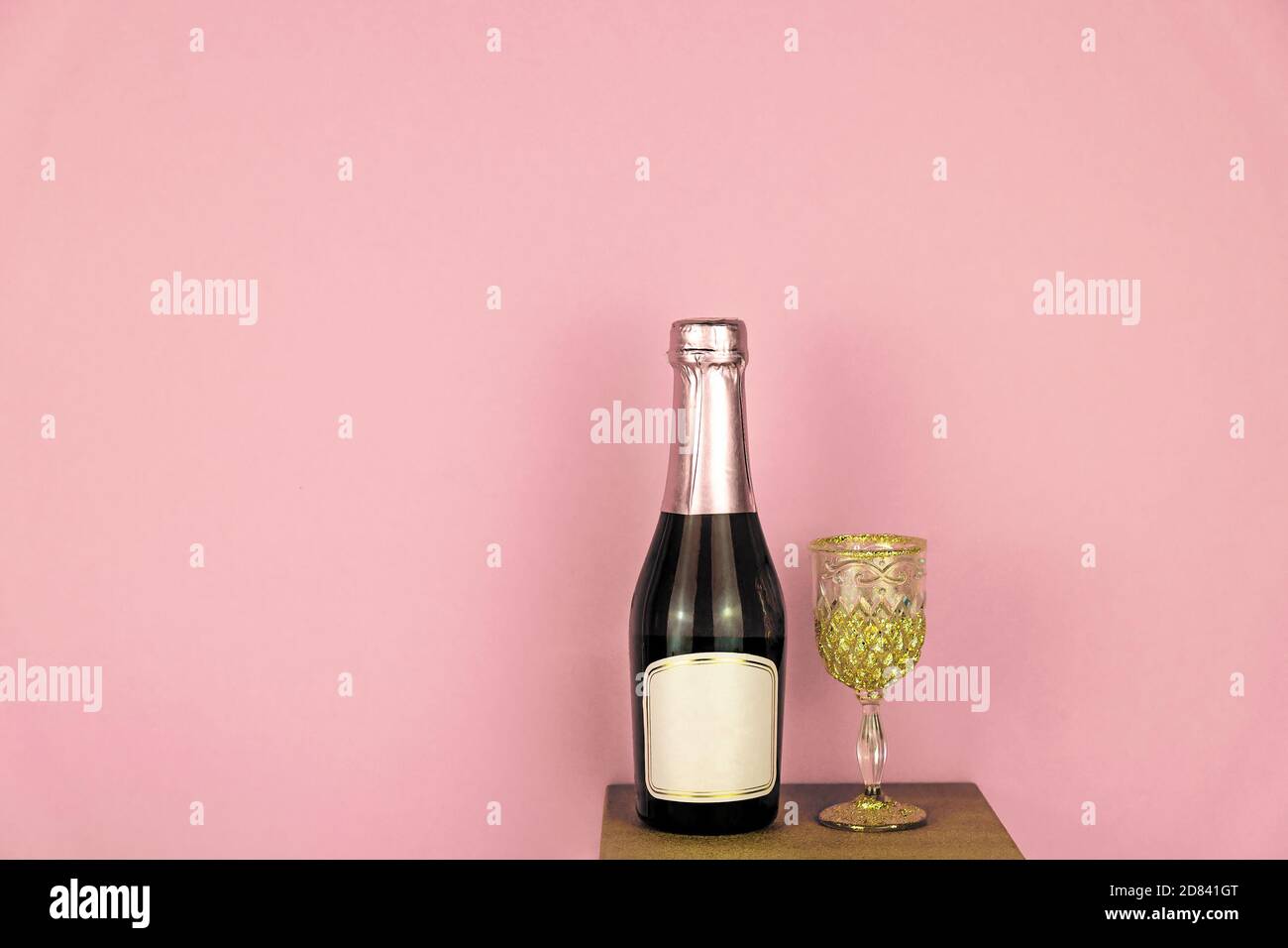 Pink Champagne And Wine Glass High Resolution Stock Photography And Images Alamy