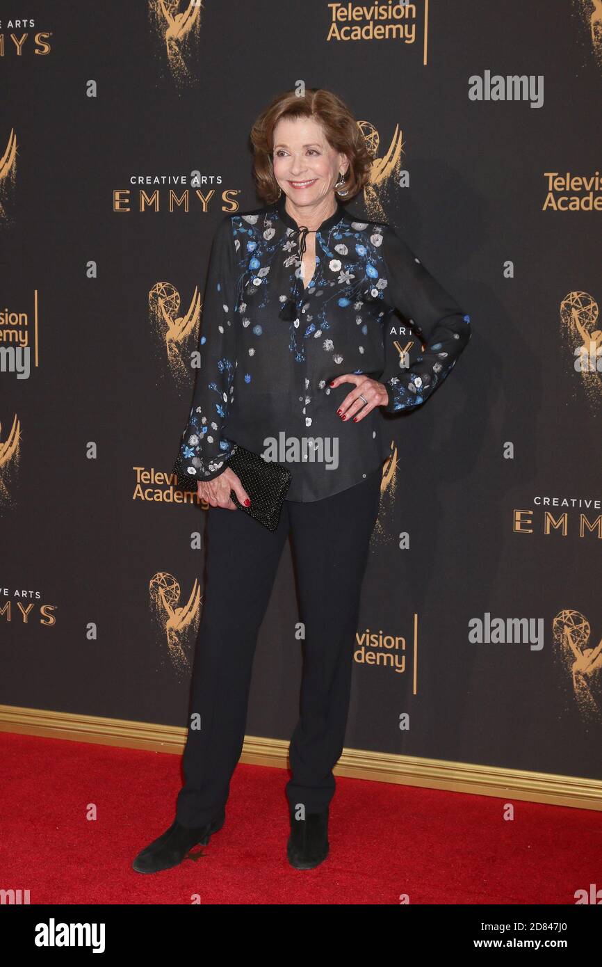 LOS ANGELES - SEP 9:  Jessica Walte at the 2017 Creative Emmy Awards at the Microsoft Theater on September 9, 2017 in Los Angeles, CA Stock Photo