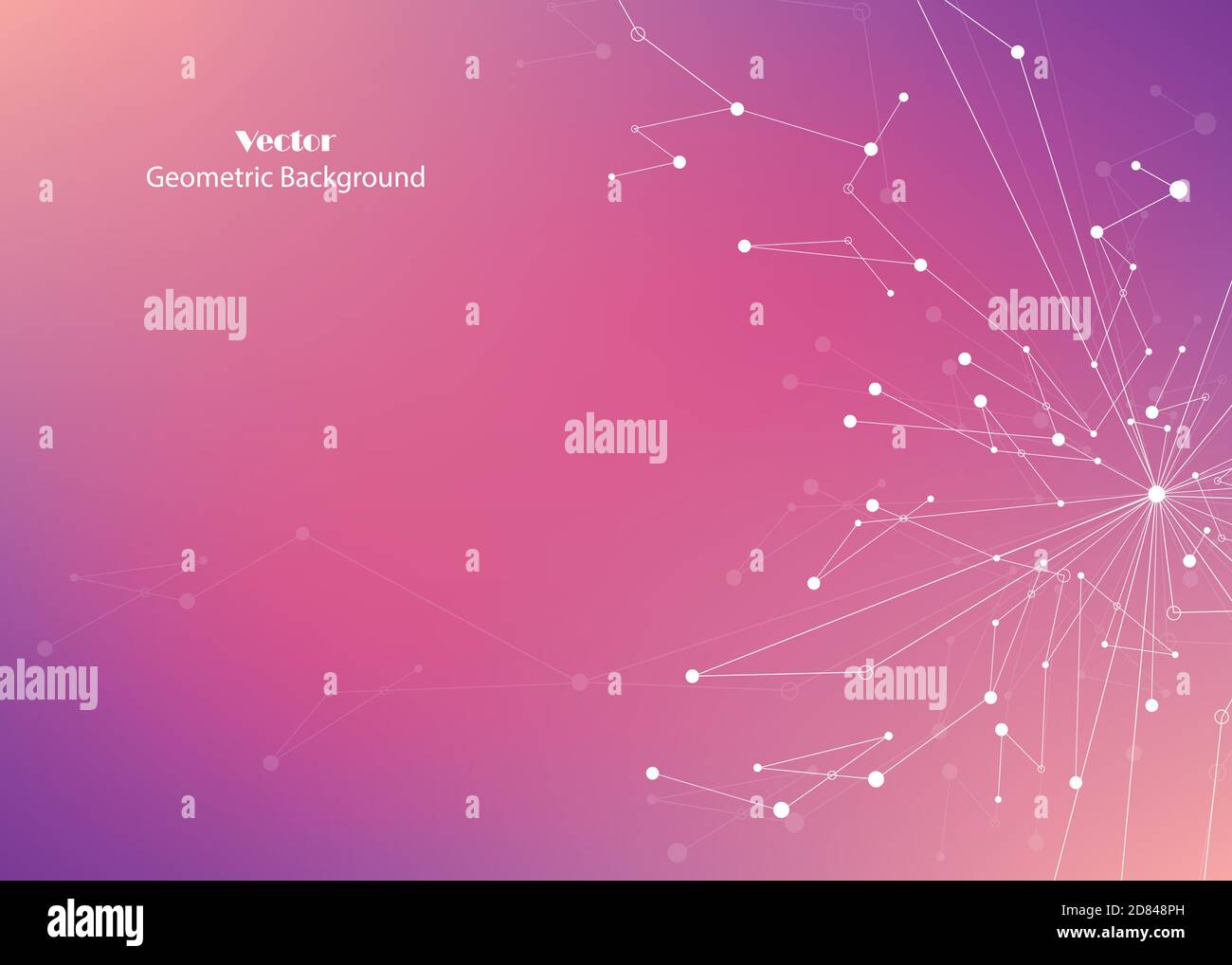 Vector pattern with connected lines and dots Stock Vector Image & Art ...