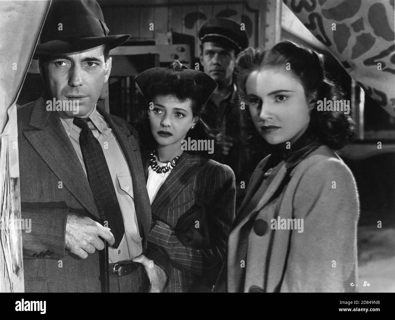HUMPHREY BOGART SYLVIA SIDNEY JOHN RIDGELY and JOAN LESLIE in THE WAGONS ROLL AT NIGHT 1941 director RAY ENRIGHT  Warner Bros. Stock Photo