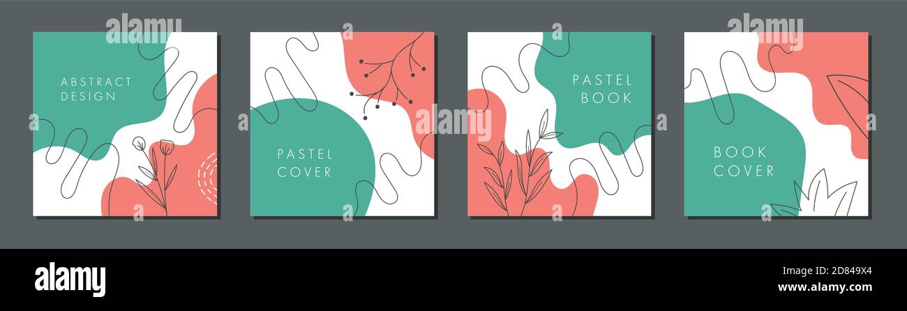 Trendy abstract square template with colorful and nature concept. Able to use for social media posts, mobile apps, banners, web or internet ads. Stock Vector