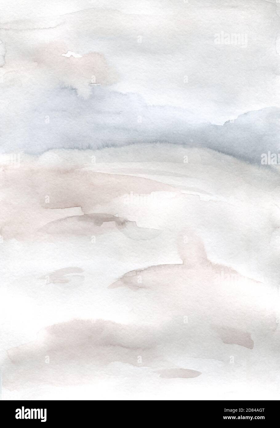 Watercolor Landscape With Trees High Resolution Stock Photography and