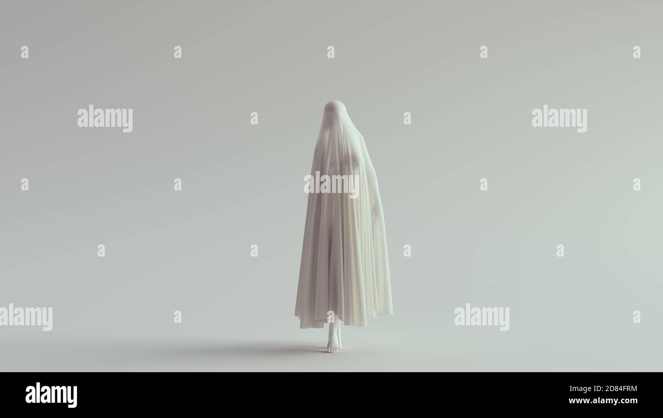 Woman in white ghost hi-res stock photography and images - Alamy