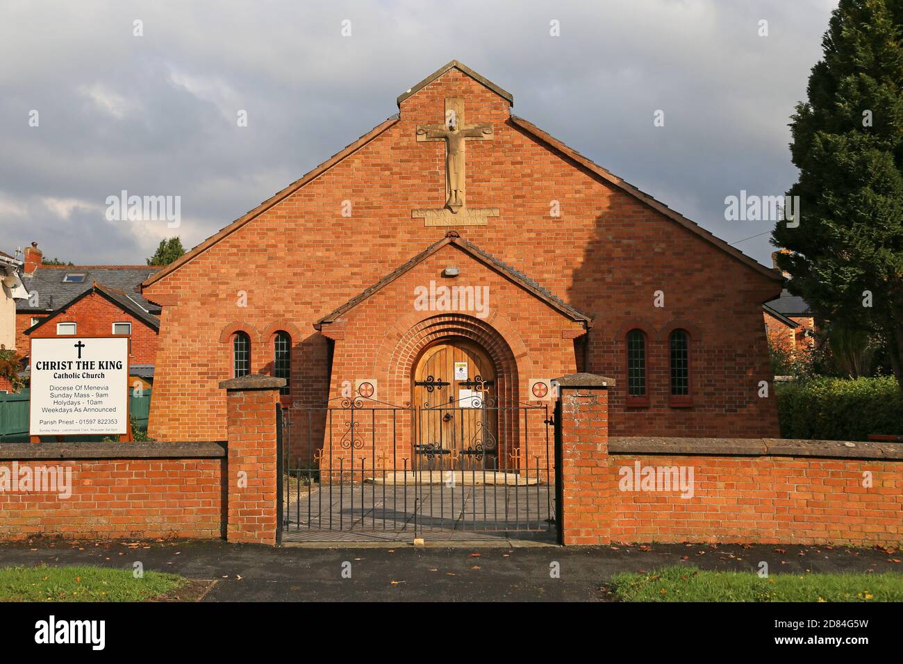 Christ the King Catholic Church, Garth Road, Builth Wells, Brecknockshire, Powys, Wales, Great Britain, United Kingdom, UK, Europe Stock Photo