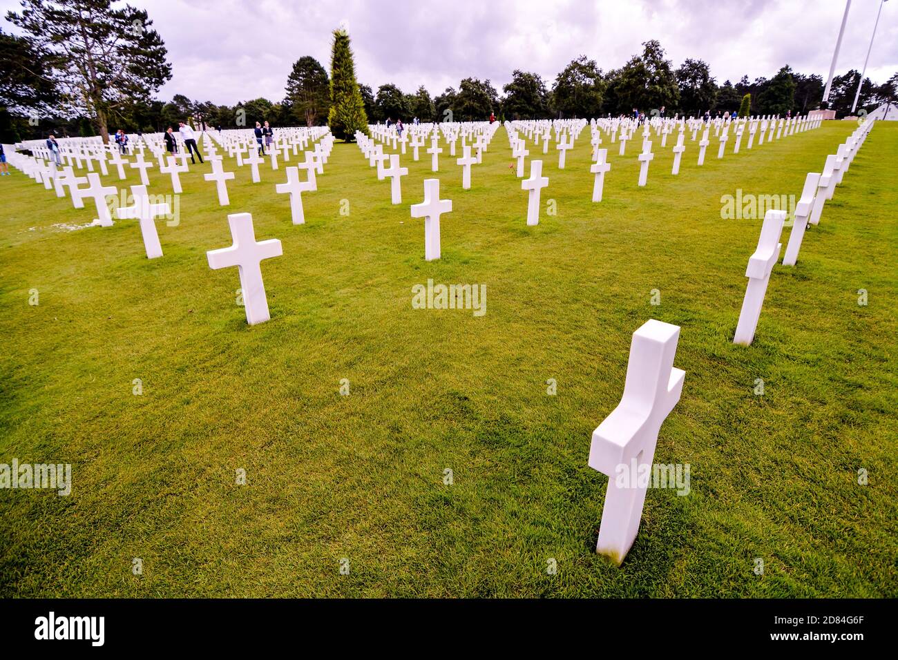 American Cemetery in Normandy Stock Photo