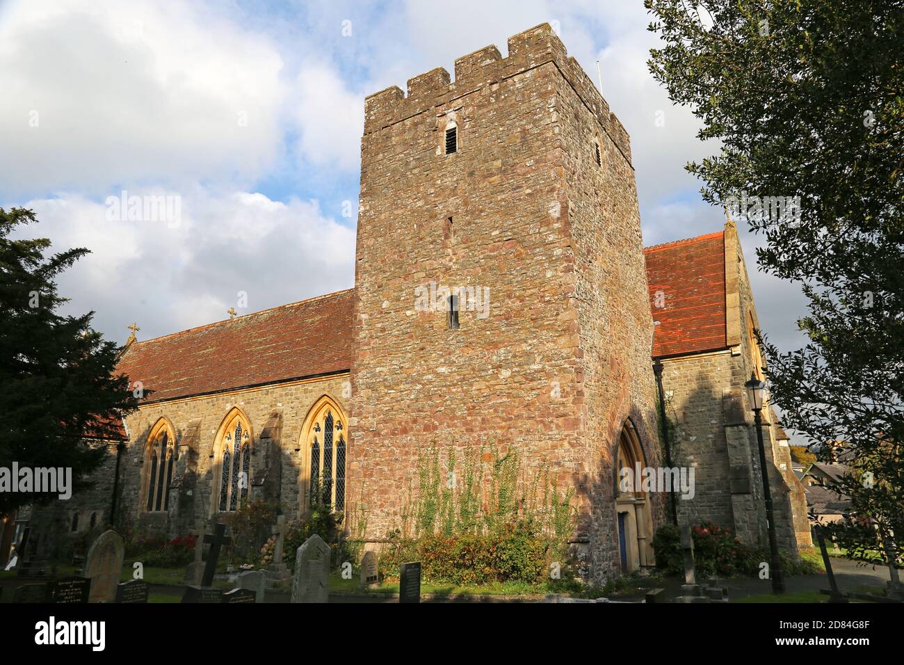 Church of St Mary, Church Street, Builth Wells, Brecknockshire, Powys, Wales, Great Britain, United Kingdom, UK, Europe Stock Photo