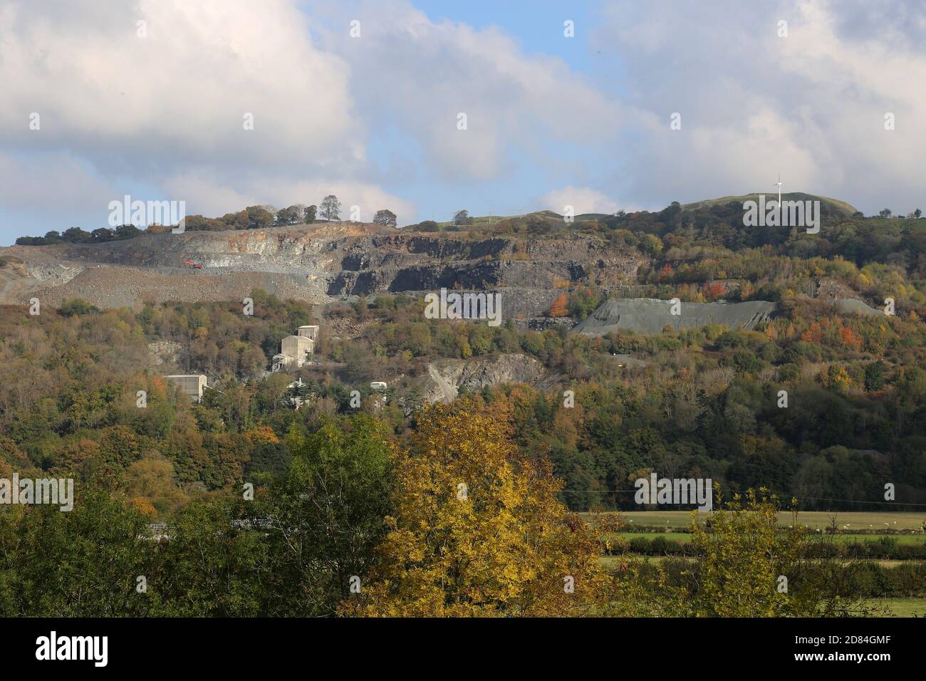 Llanelwedd Quarries, Builth Wells, Brecknockshire, Powys, Wales, Great Britain, United Kingdom, UK, Europe Stock Photo