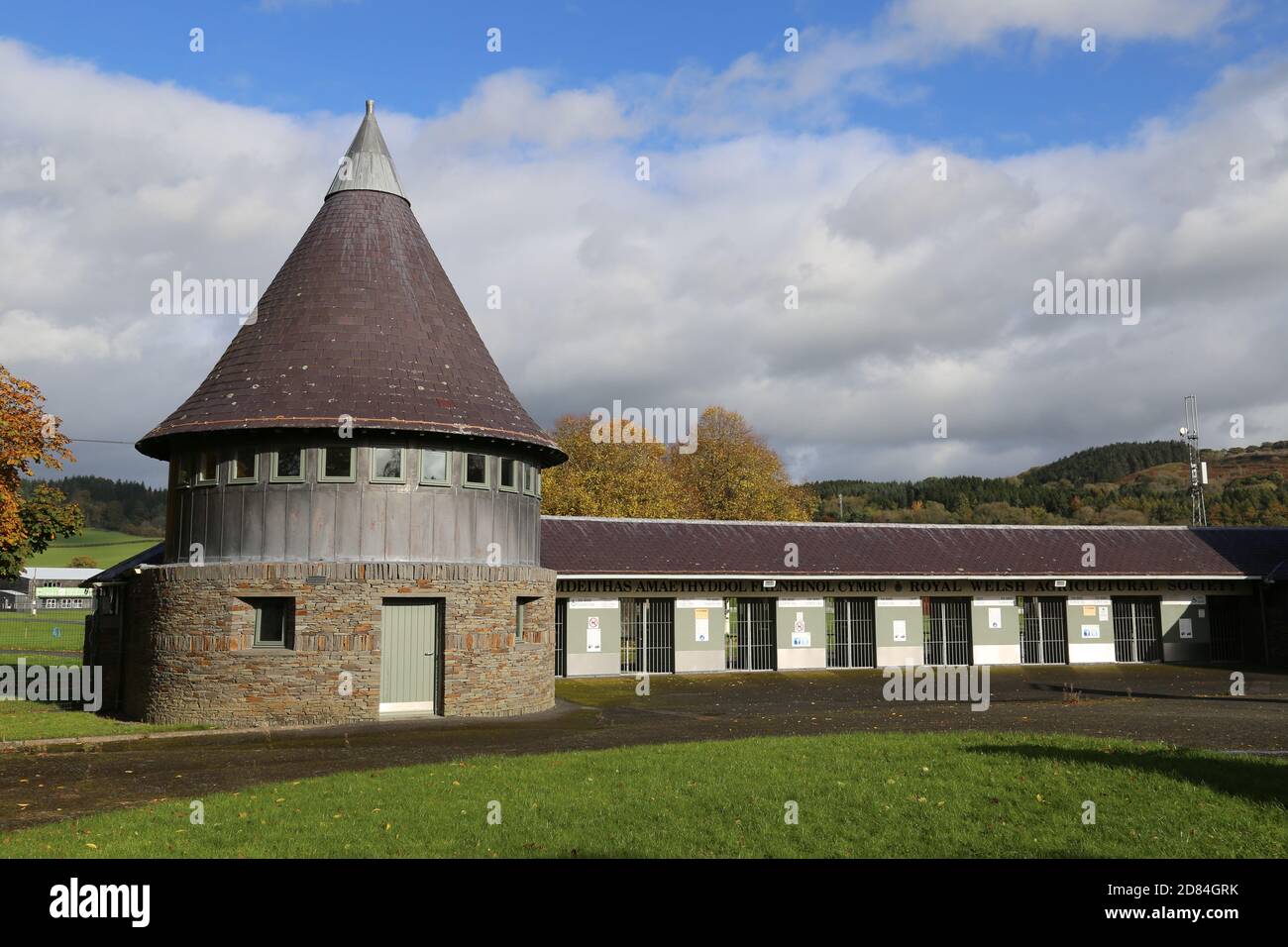 Royal Welsh Agricultural Society Showground, Llanelwedd, Builth Wells, Brecknockshire, Powys, Wales, Great Britain, United Kingdom, UK, Europe Stock Photo