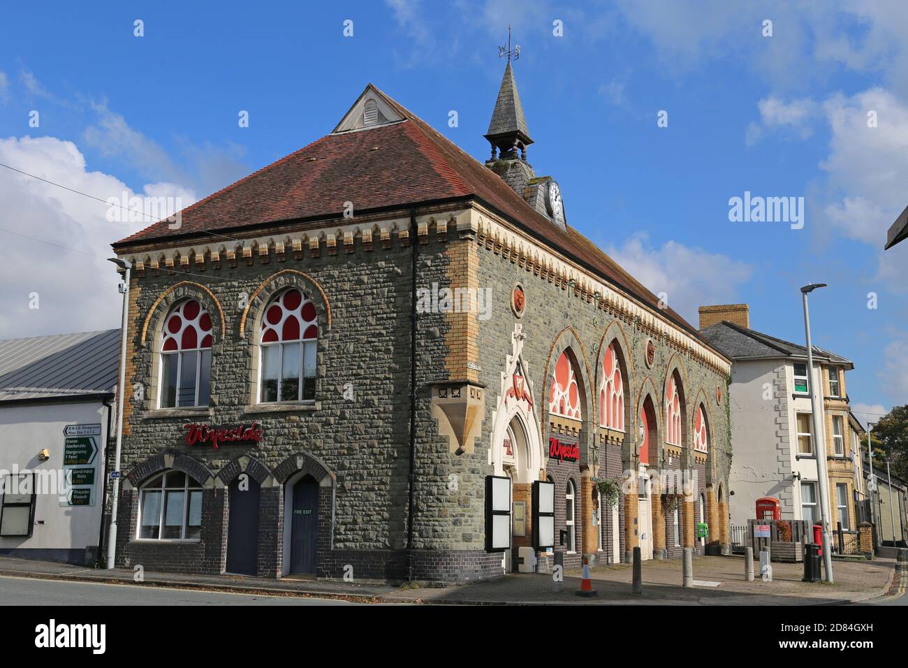 Wyeside Arts Centre, Castle Street, Builth Wells, Brecknockshire, Powys, Wales, Great Britain, United Kingdom, UK, Europe Stock Photo