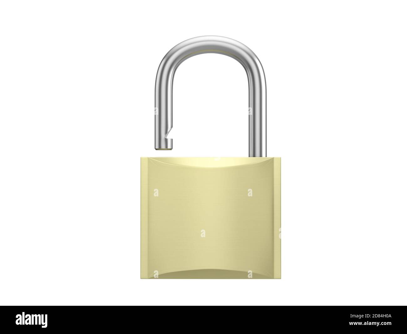 Padlock on a white background. 3d illustration Stock Photo - Alamy