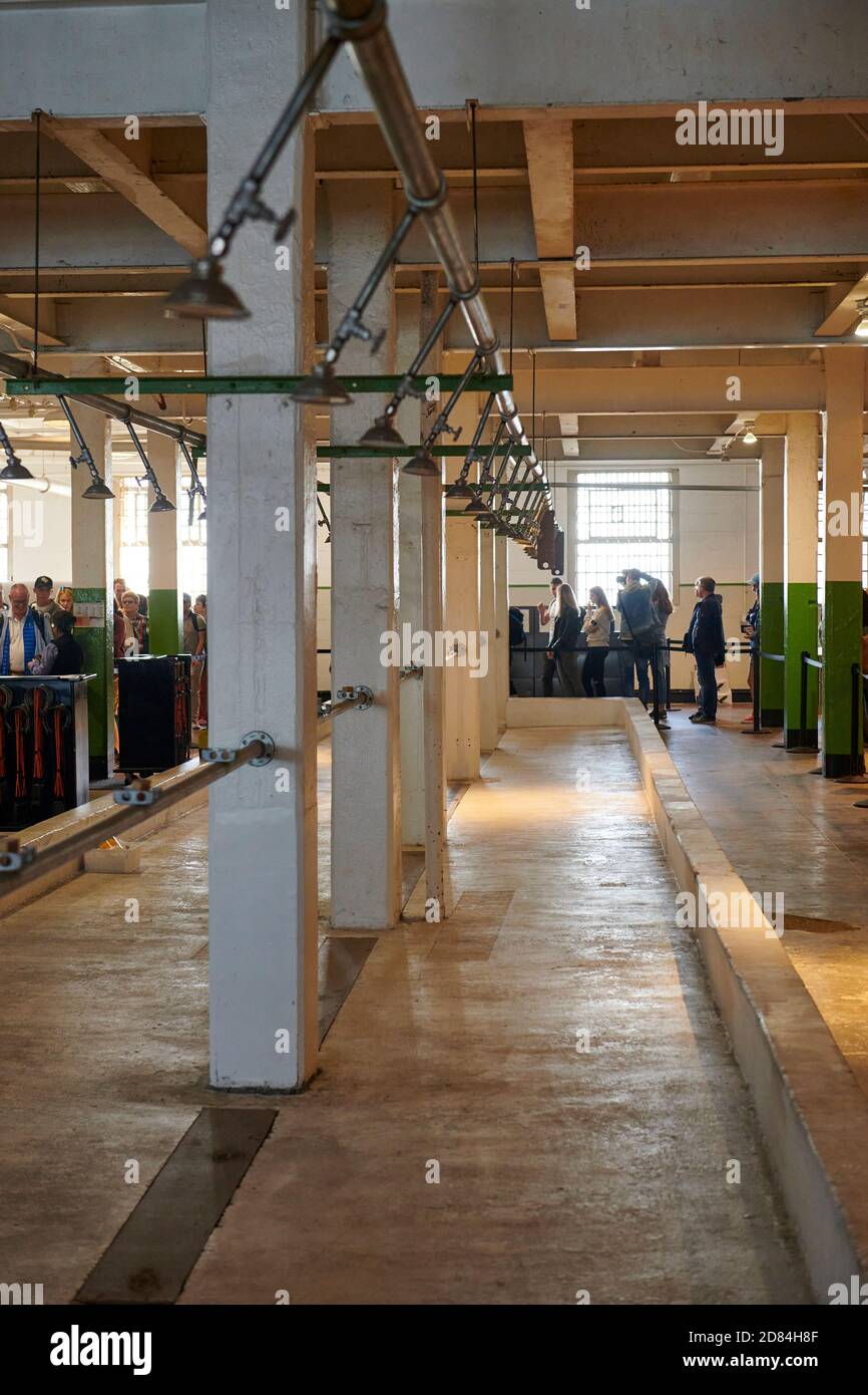 Showers at Alcatraz Prison, San Francisco, California, USA Stock Photo Alamy