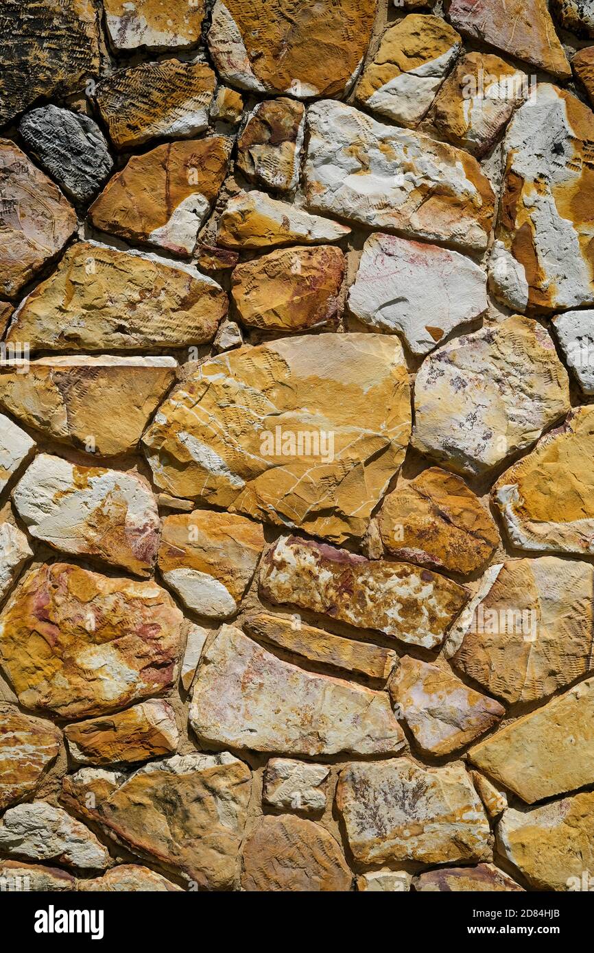 rock wall texture close up Stock Photo