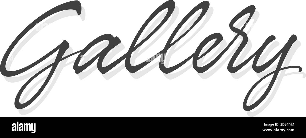 Gallery vector lettering Stock Vector Image & Art Alamy