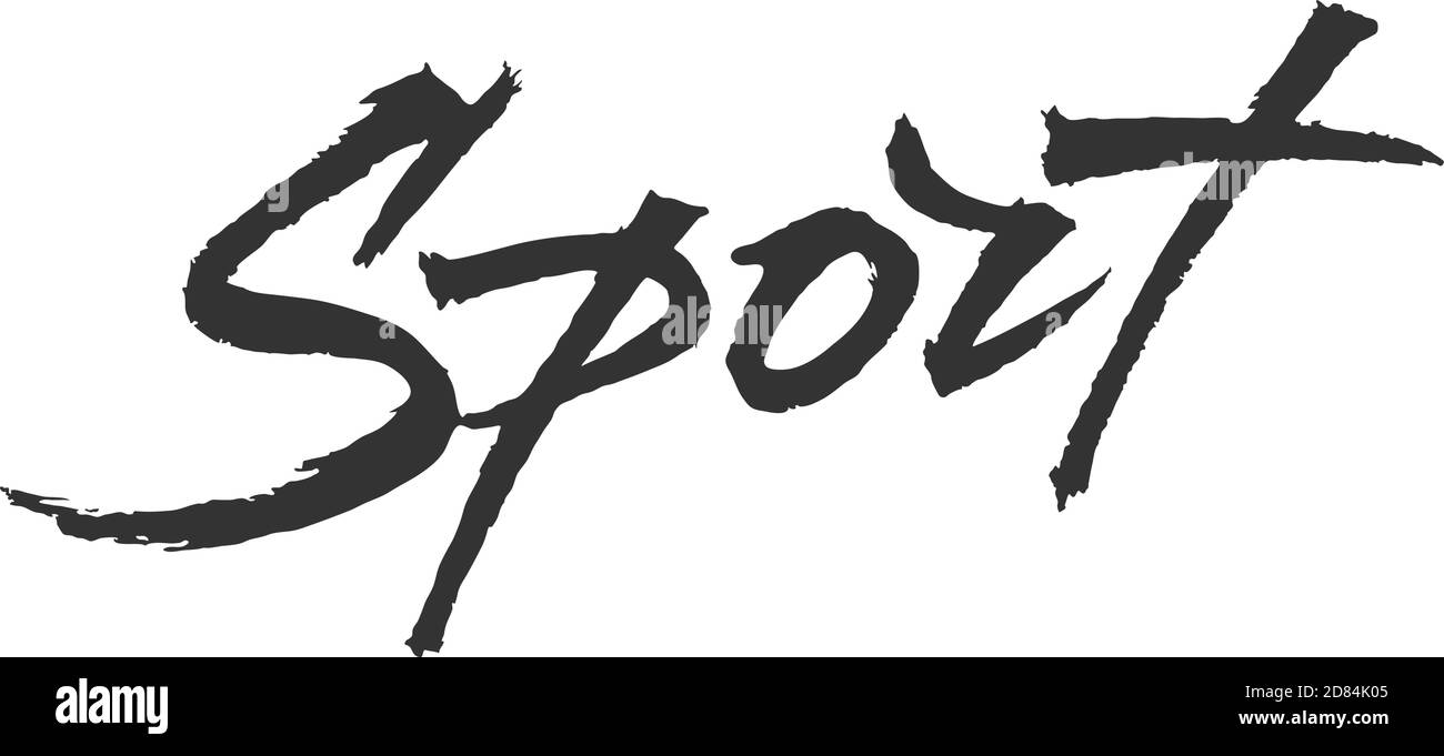 Sport vector lettering Stock Vector