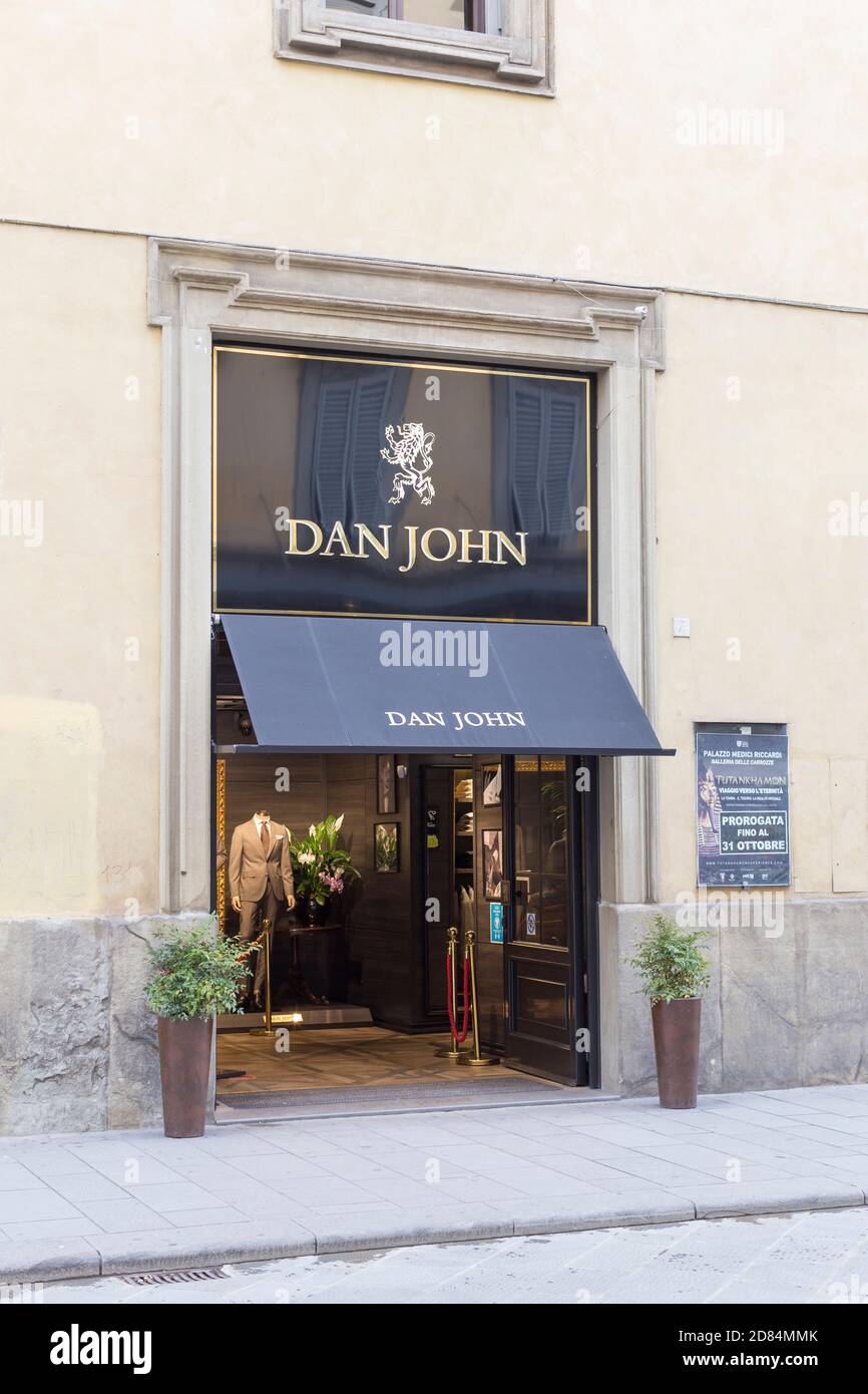 Dan John shop front, Italy Stock Photo